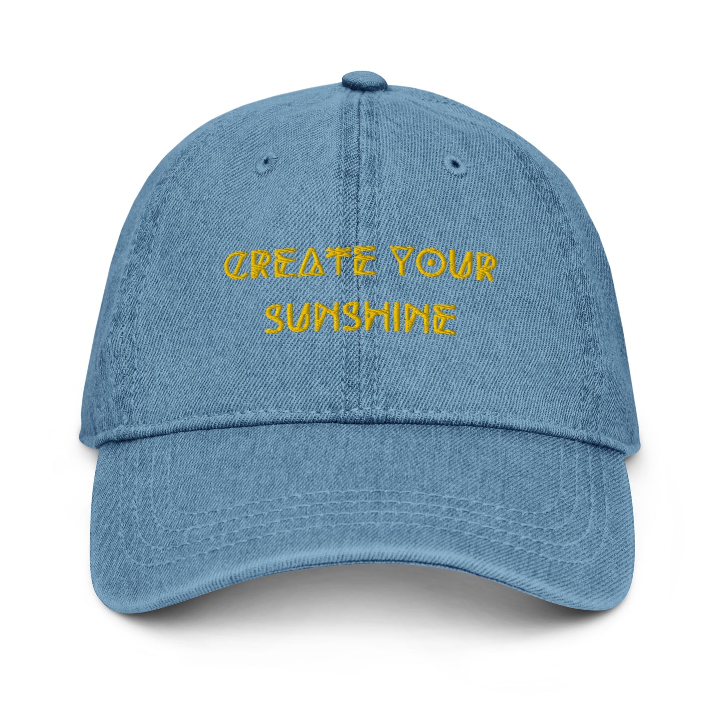 Denim Create Your Sunshine Hat - Light Blue Front