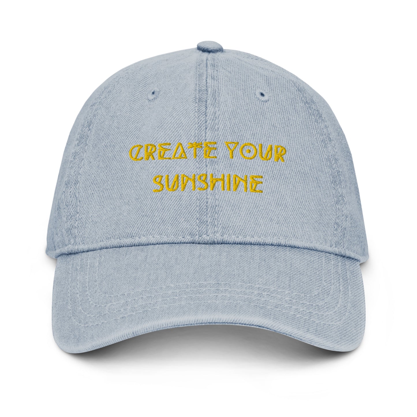 Denim Create Your Sunshine Hat - Grey Front
