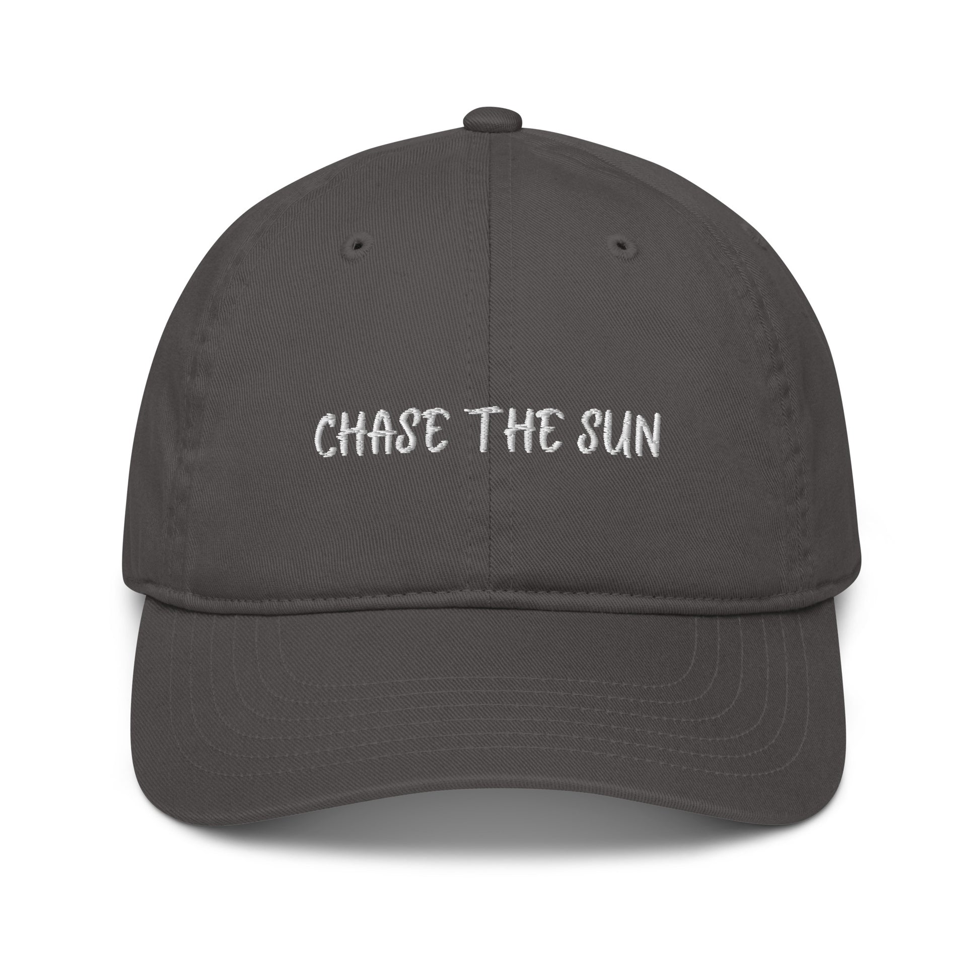 Chase The Sun Organic Hat - Grey Front