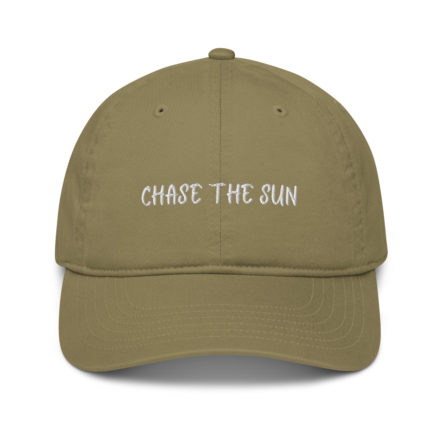 Chase The Sun Organic Hat - Khaki Front