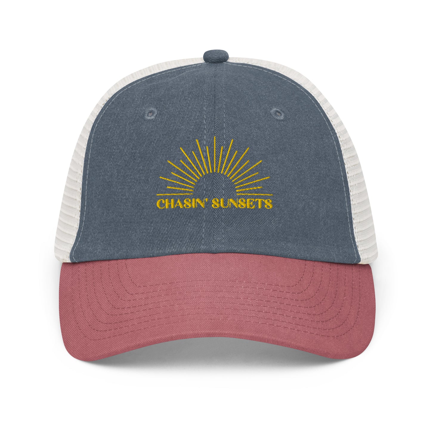 Chasing Sunsets Mesh Hat - Pink