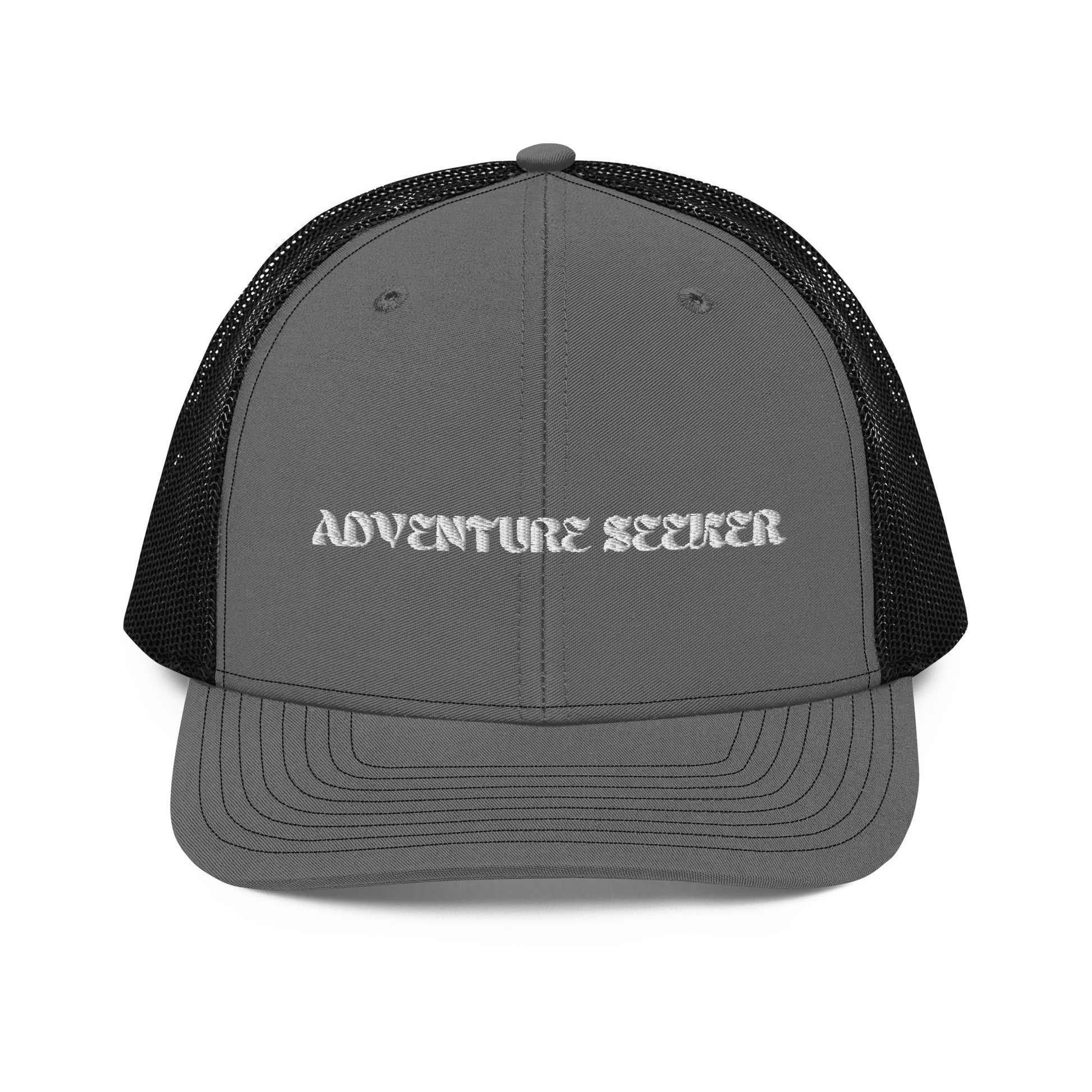 Adventure Seeker Trucker Hat - Grey Front