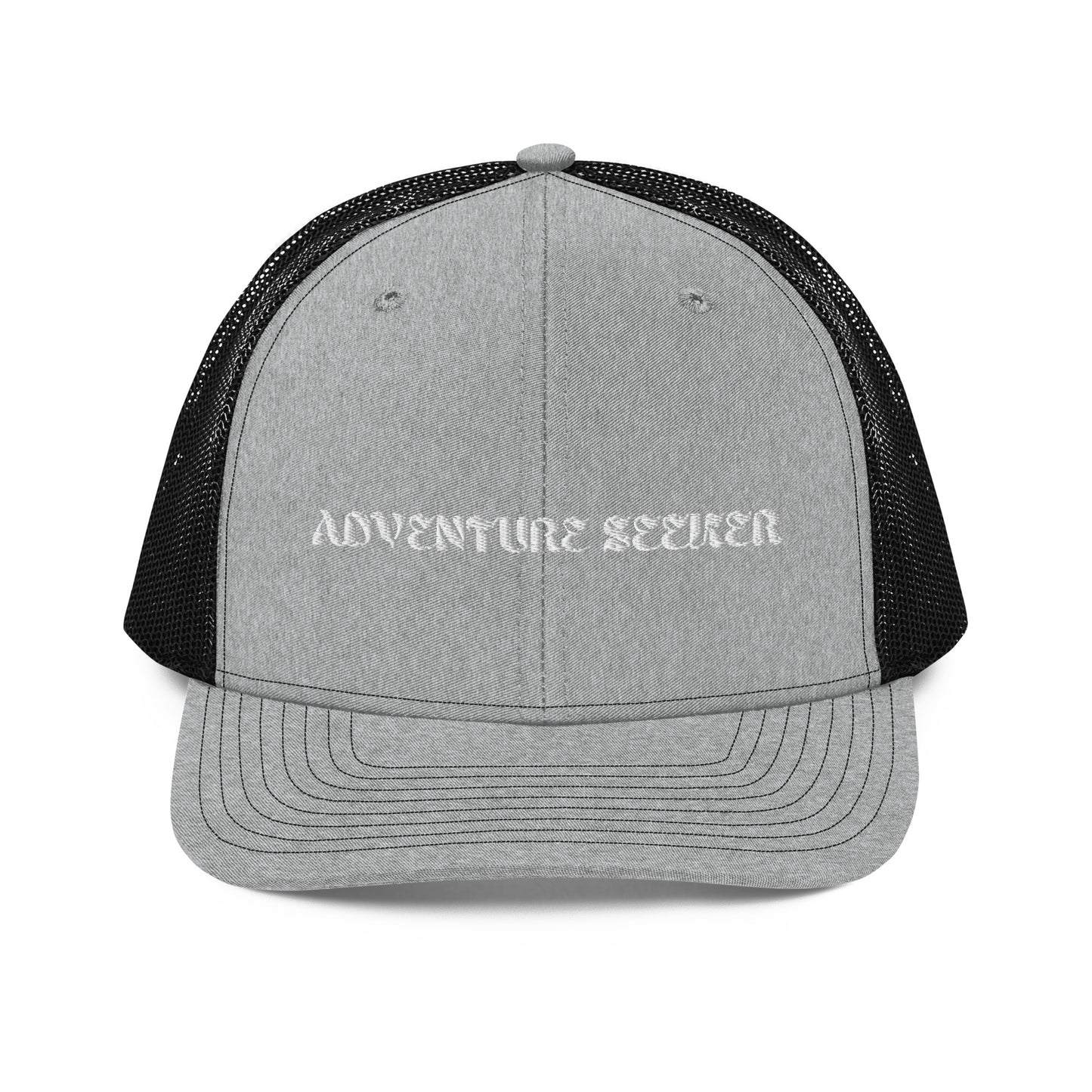 Adventure Seeker Trucker Hat - Grey Front