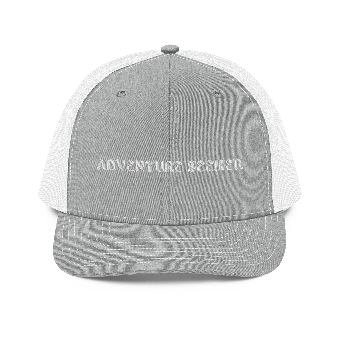 Adventure Seeker Trucker Hat - Grey Front