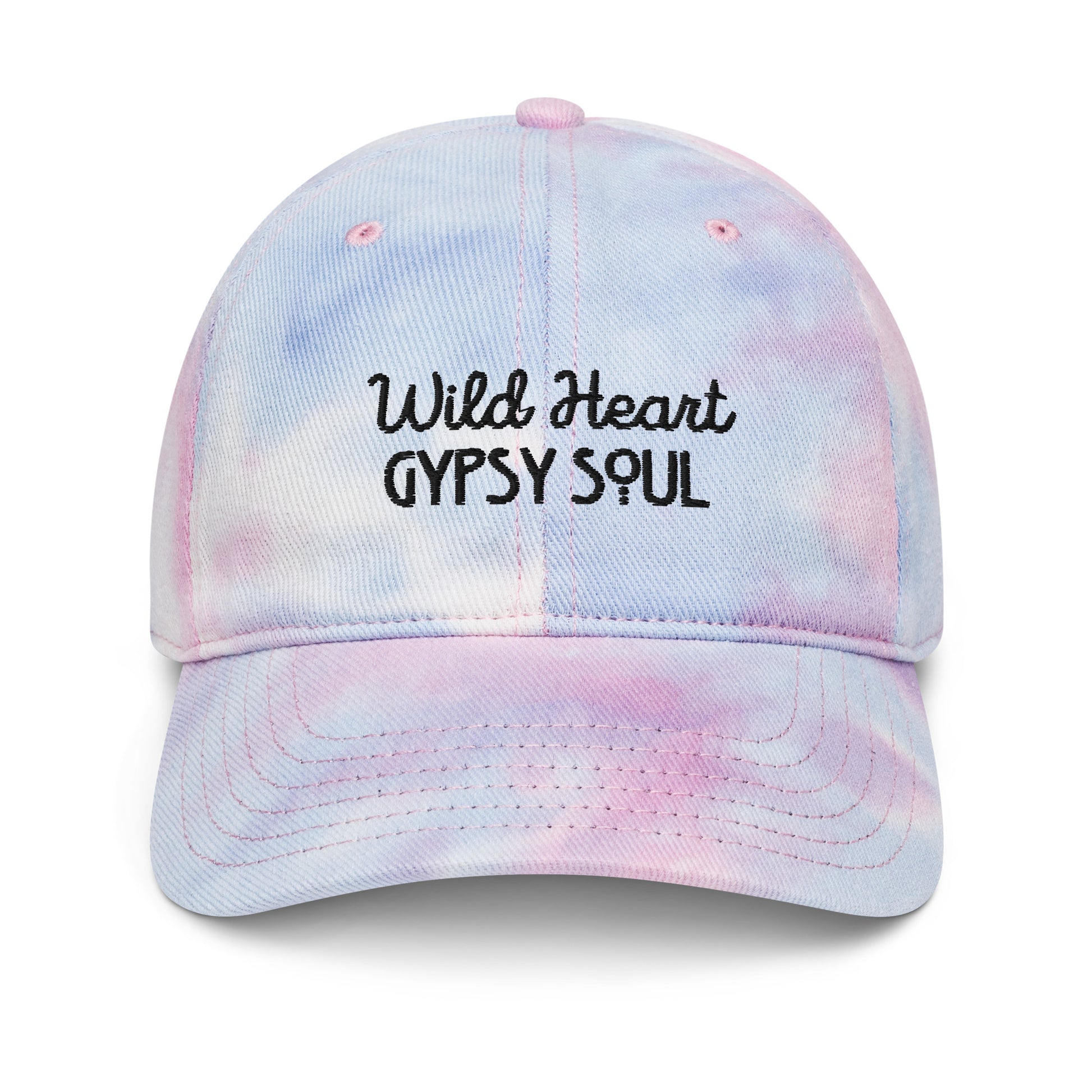 Wild Heart Tie Dye Hat - Cotton Candy Front