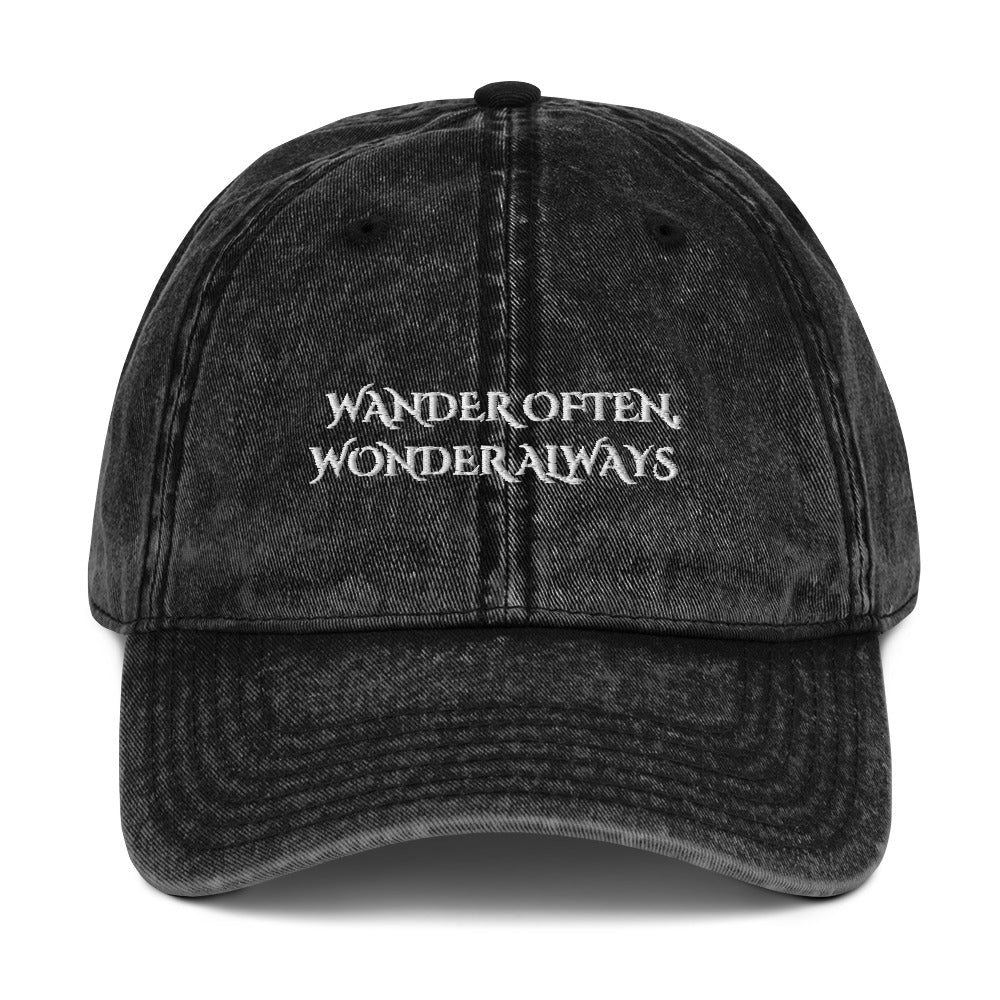 Denim Wander Often Hat - Black Front