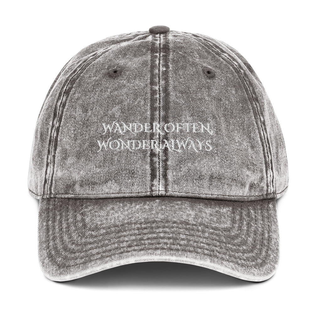Denim Wander Often Hat - Grey Front