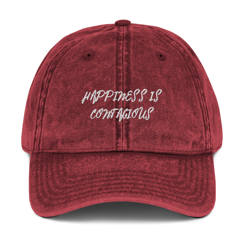 Happiness Is Contagious Hat - Red Front