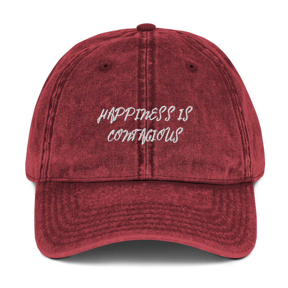 Happiness Is Contagious Hat - Red Front