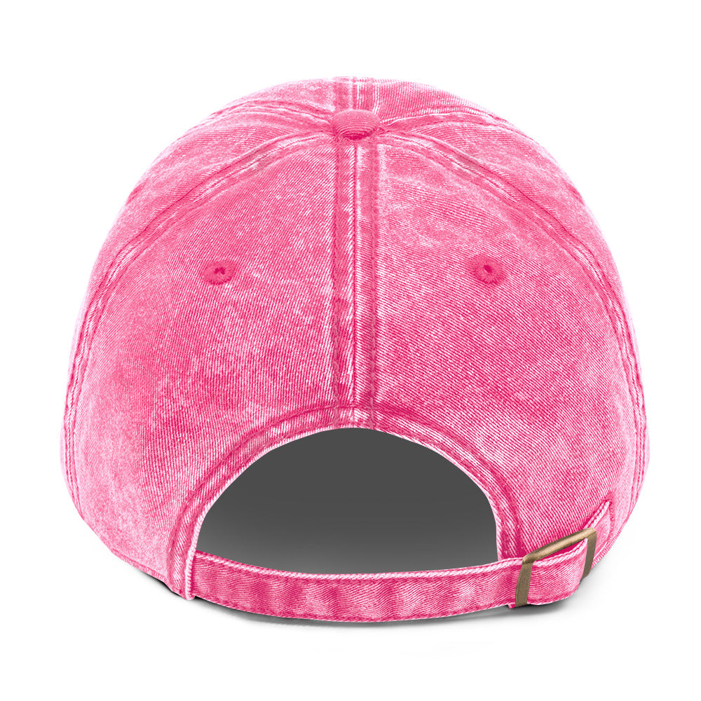 Denim Wander Often Hat - Pink Back