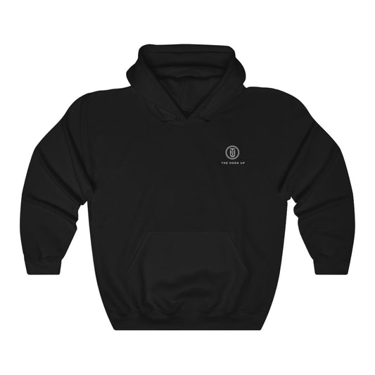 Cozy Branded Oversized Hoodie - Black