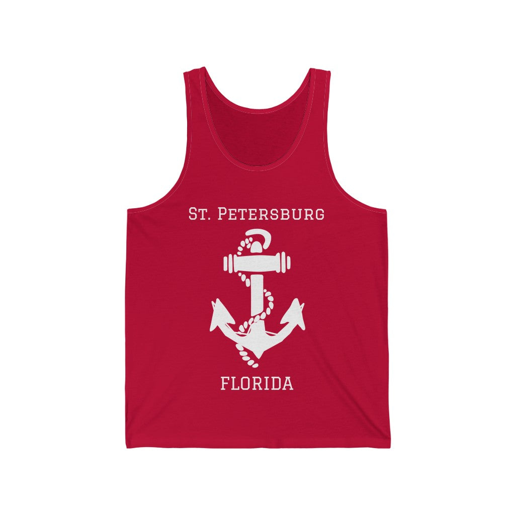 St. Petersburg Anchor Tank Top - Red