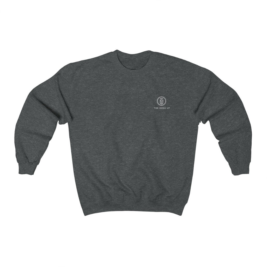 Cozy Branded Crewneck Sweatshirt - Grey Front