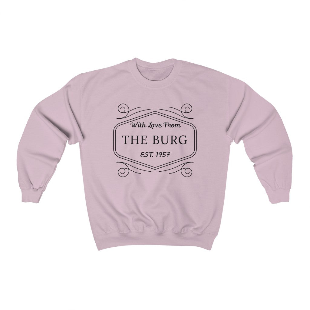 Cozy 'With Love' Crewneck Sweatshirt - Lavender