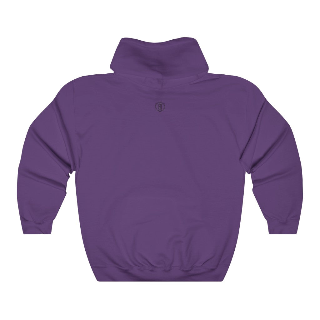 Cozy 'Burg Vibes' Hoodie - Purple Back