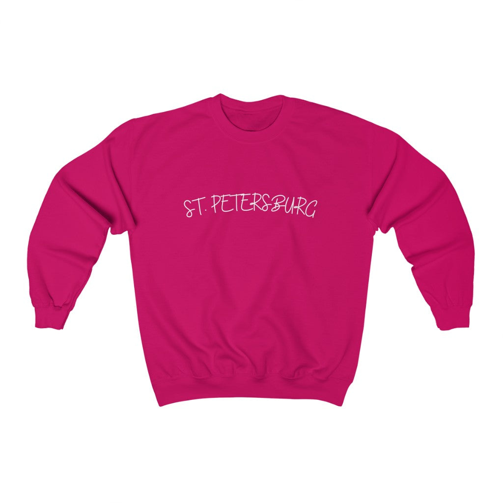 St. Petersburg Arc Crewneck - Magenta Front