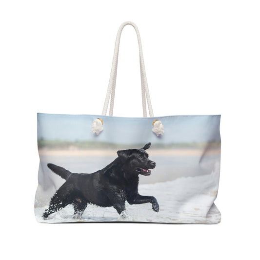 Oversized Black Lab Beach Bag - Gift Shop