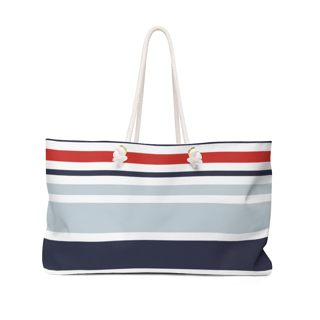 Oversized Striped Beach Bag
