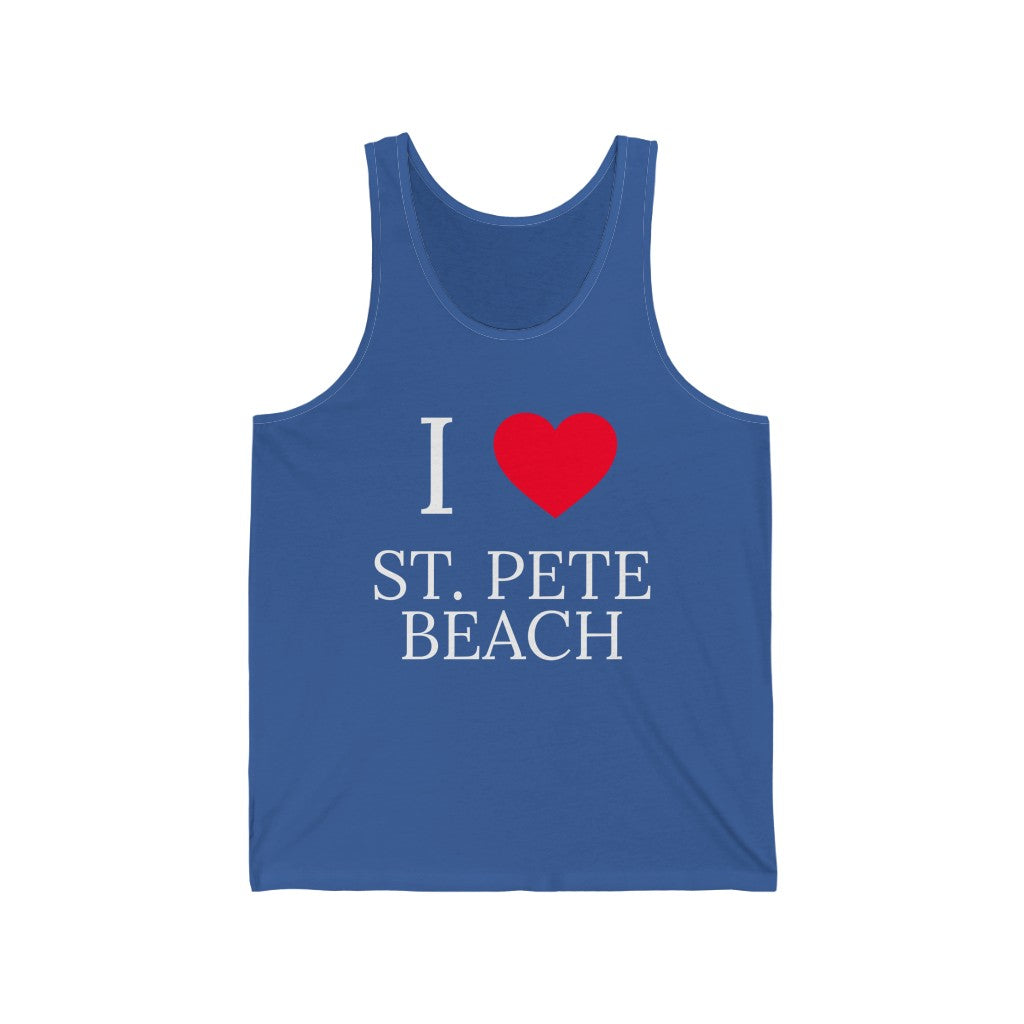 I Love SPB Tank Top - Blue