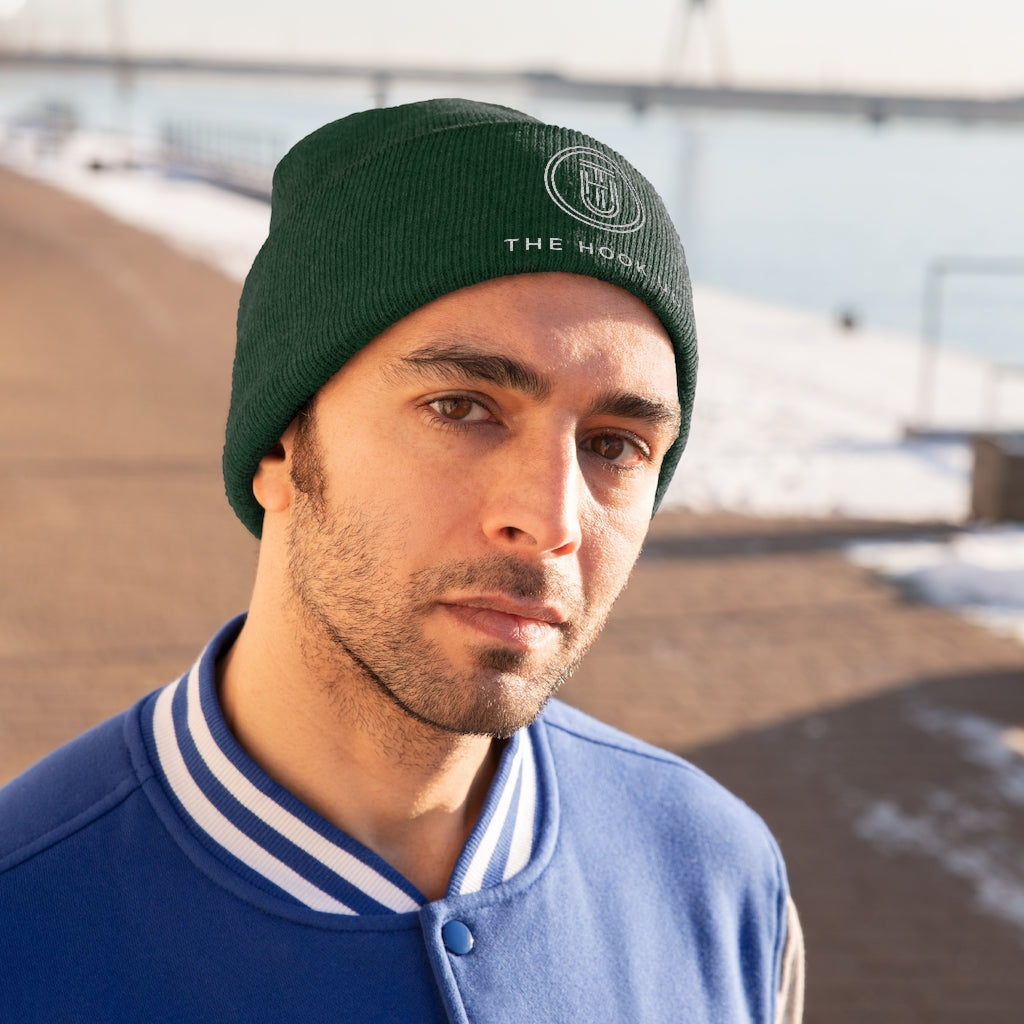 Embroidered Knit Beanie - The Hook Up