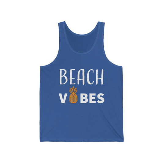 Beach Vibes Tank Top - Royal Blue