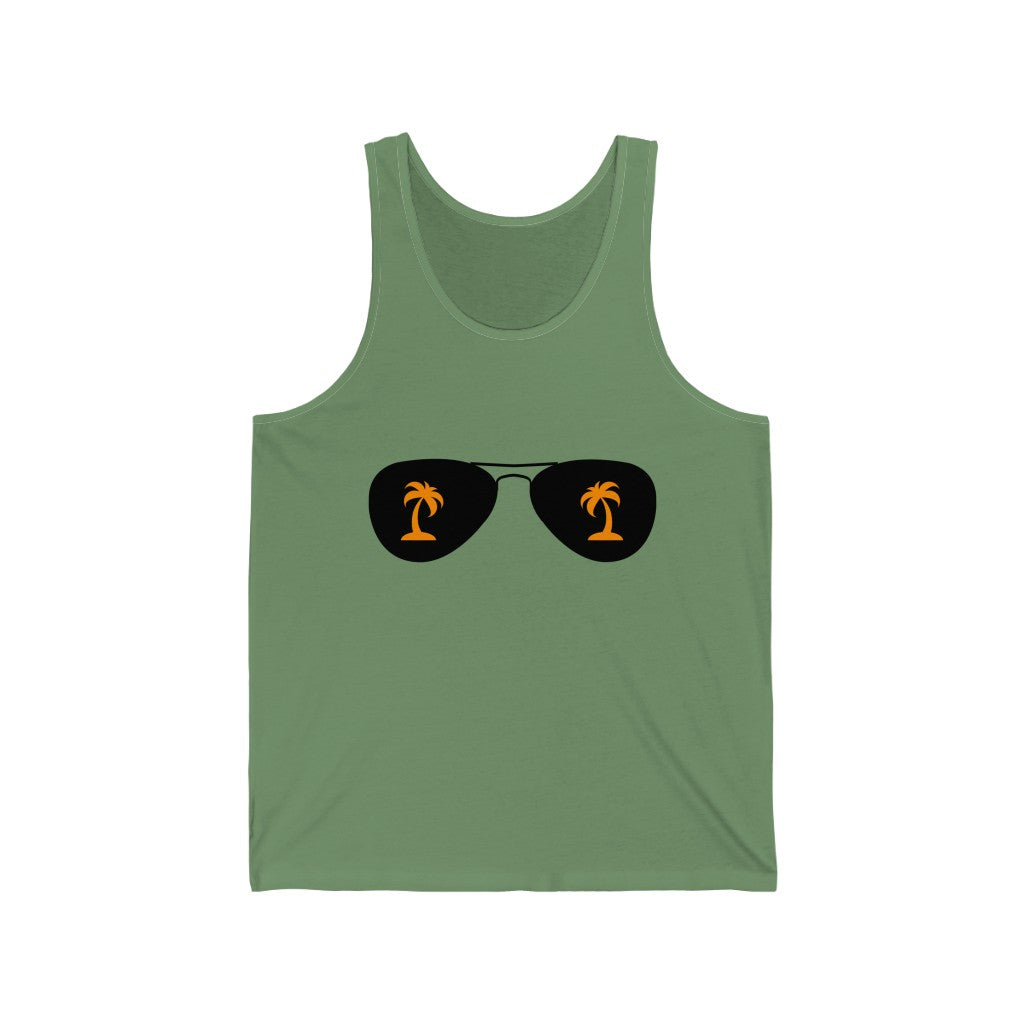 Sunglasses Tank Top - Green