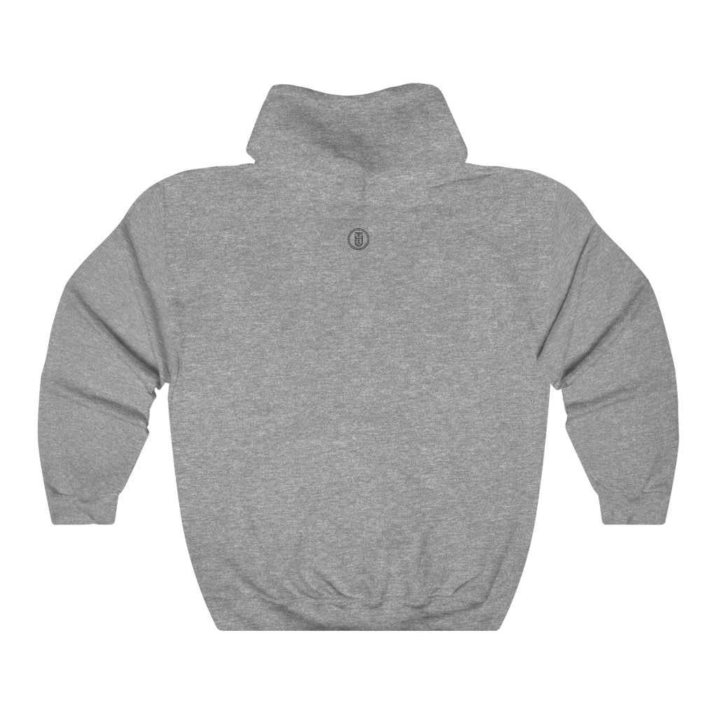 Cozy 'Burg Vibes' Hoodie - Grey Back