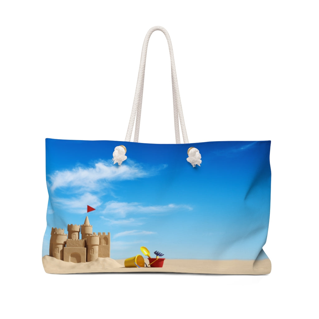 Oversized Sand Castle Beach Bag