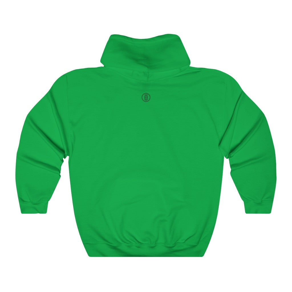 Cozy 'Burg Vibes' Hoodie - Green Back