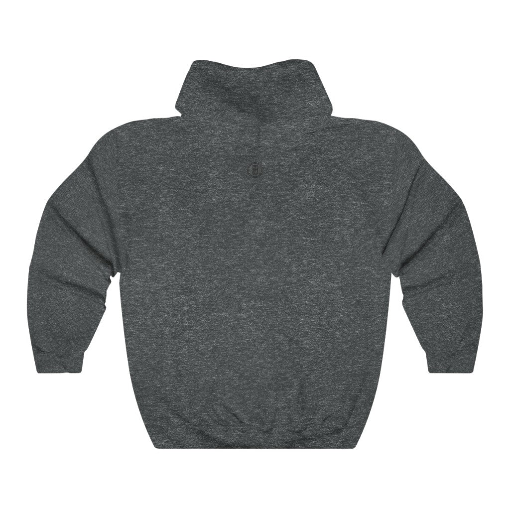 Cozy 'Burg Vibes' Hoodie - Heather Grey Back