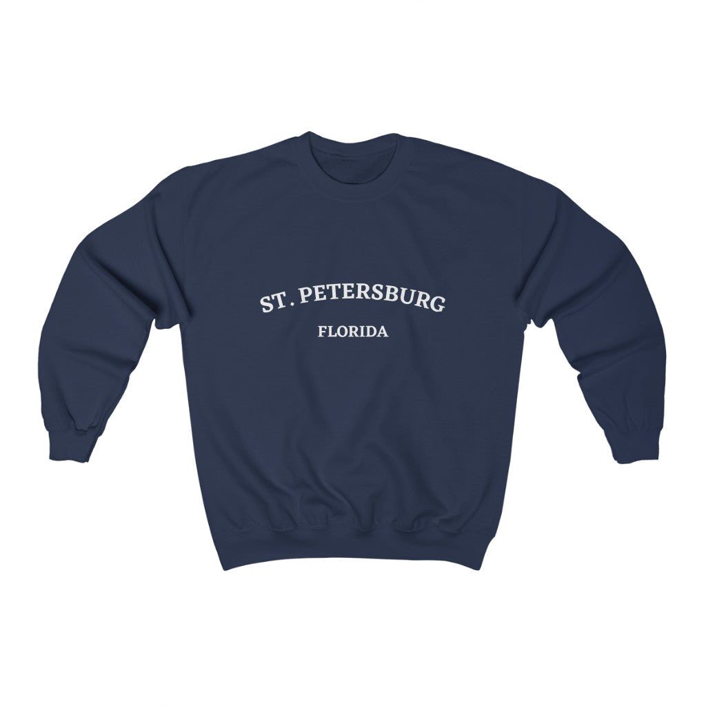 St. Petersburg Arc Crewneck - Navy Front