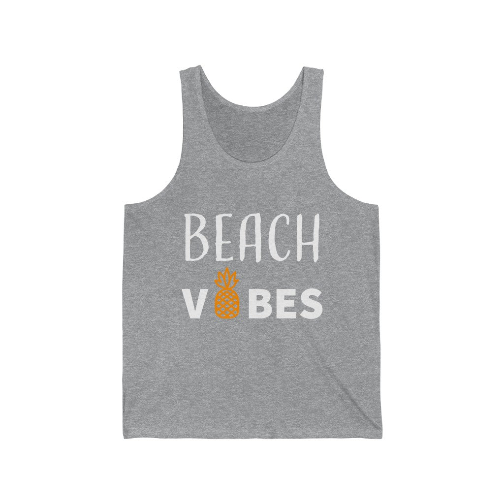 Beach Vibes Tank Top - Grey