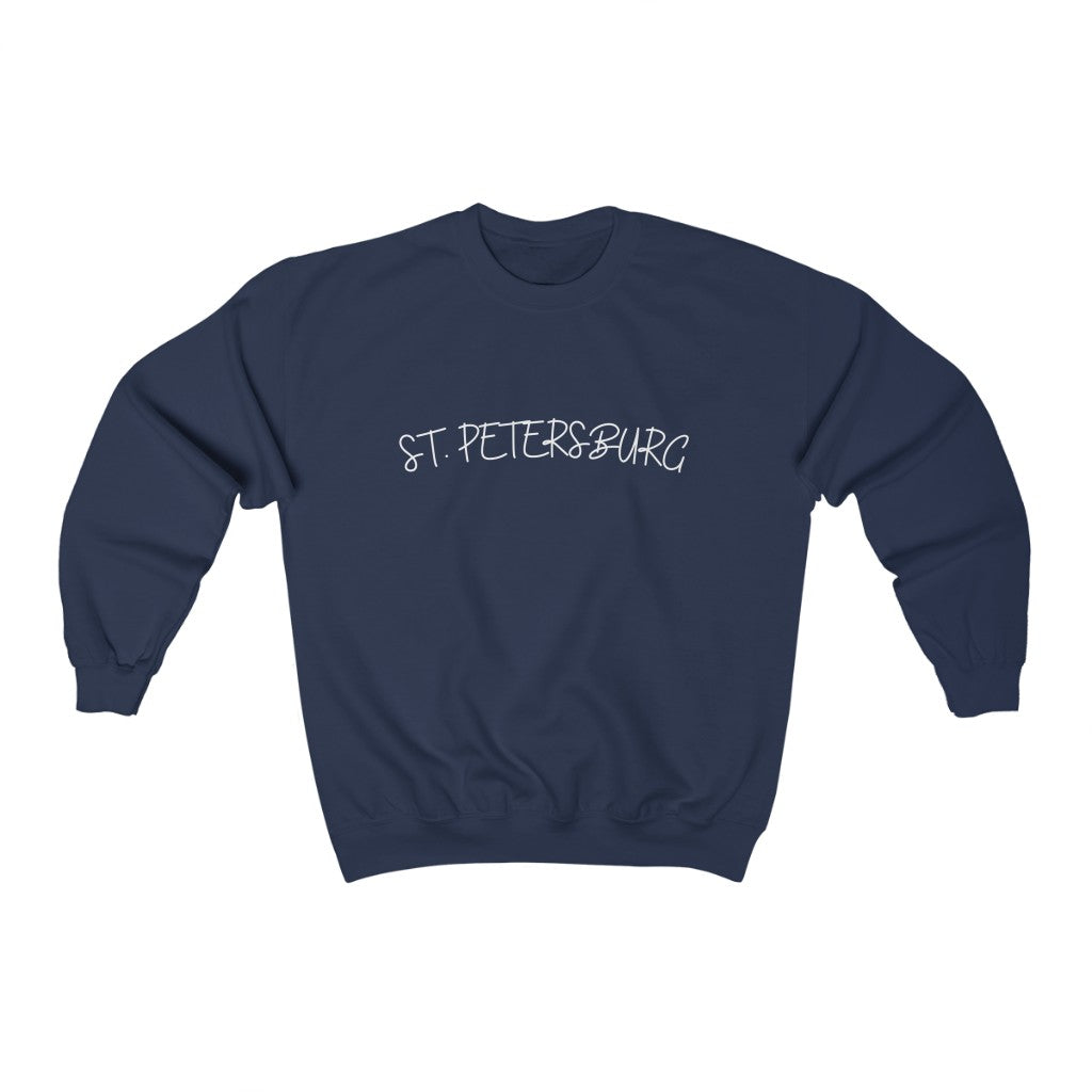 St. Petersburg Arc Crewneck - Navy Front