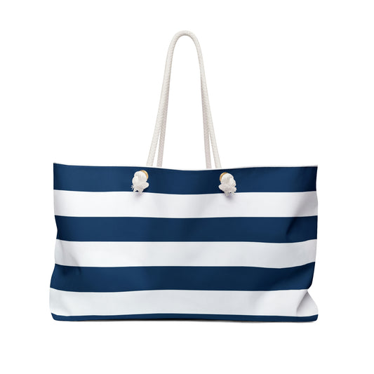Oversized Navy & White Beach Bag - Gift Shop