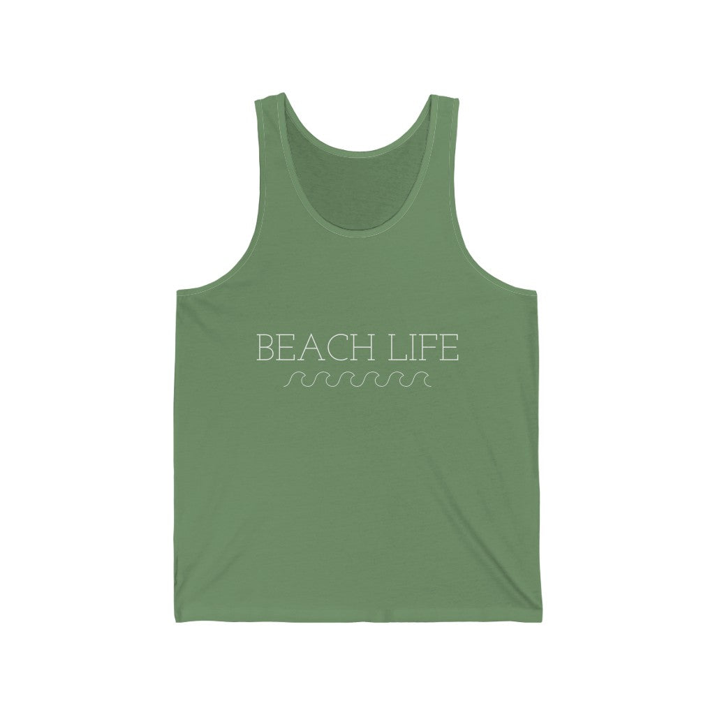 Beach Life Waves Tank Top - Green