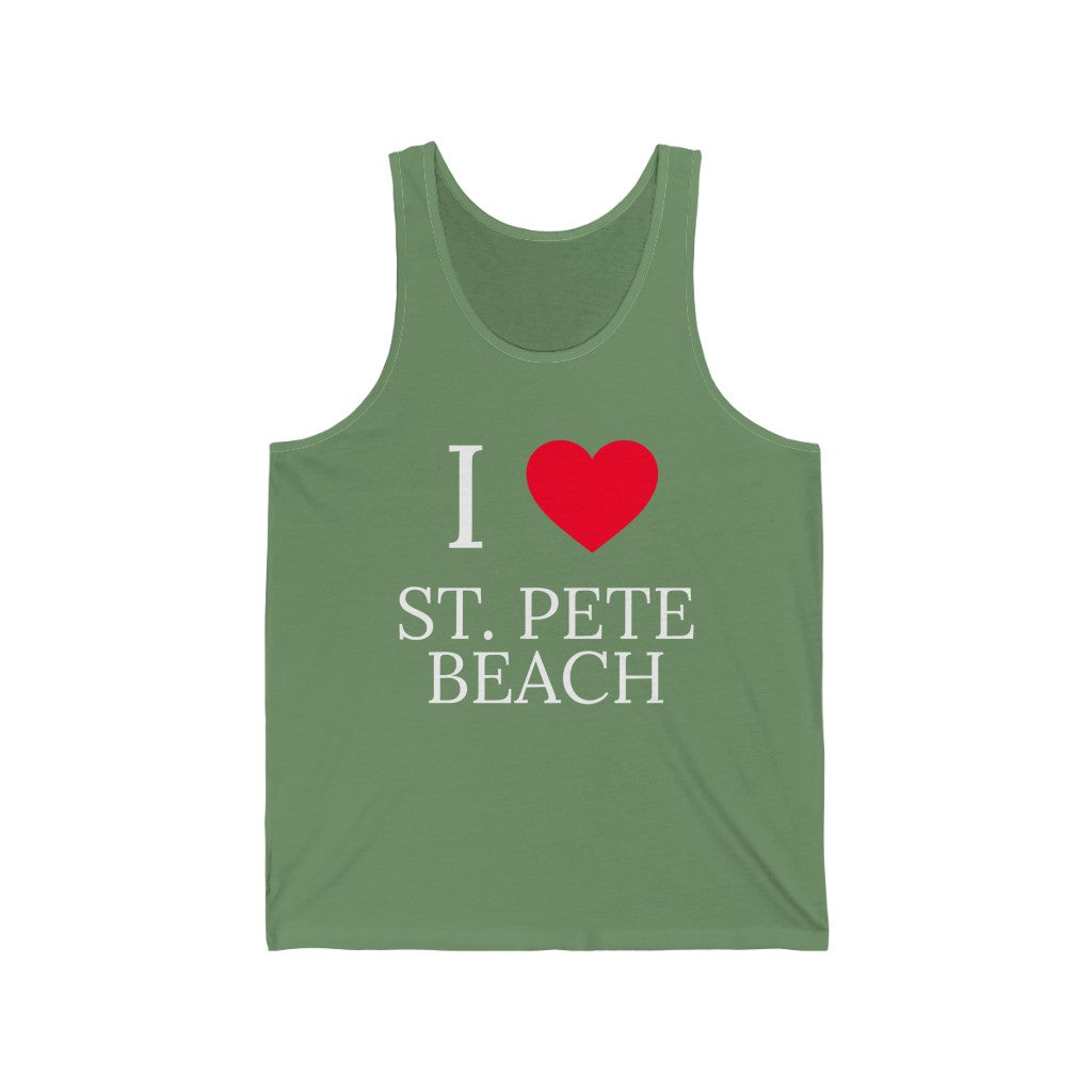 I Love SPB Tank Top - Light Green