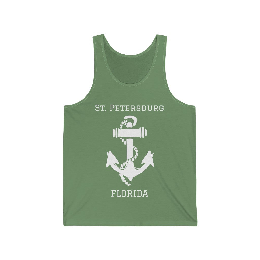 St. Petersburg Anchor Tank Top - Olive