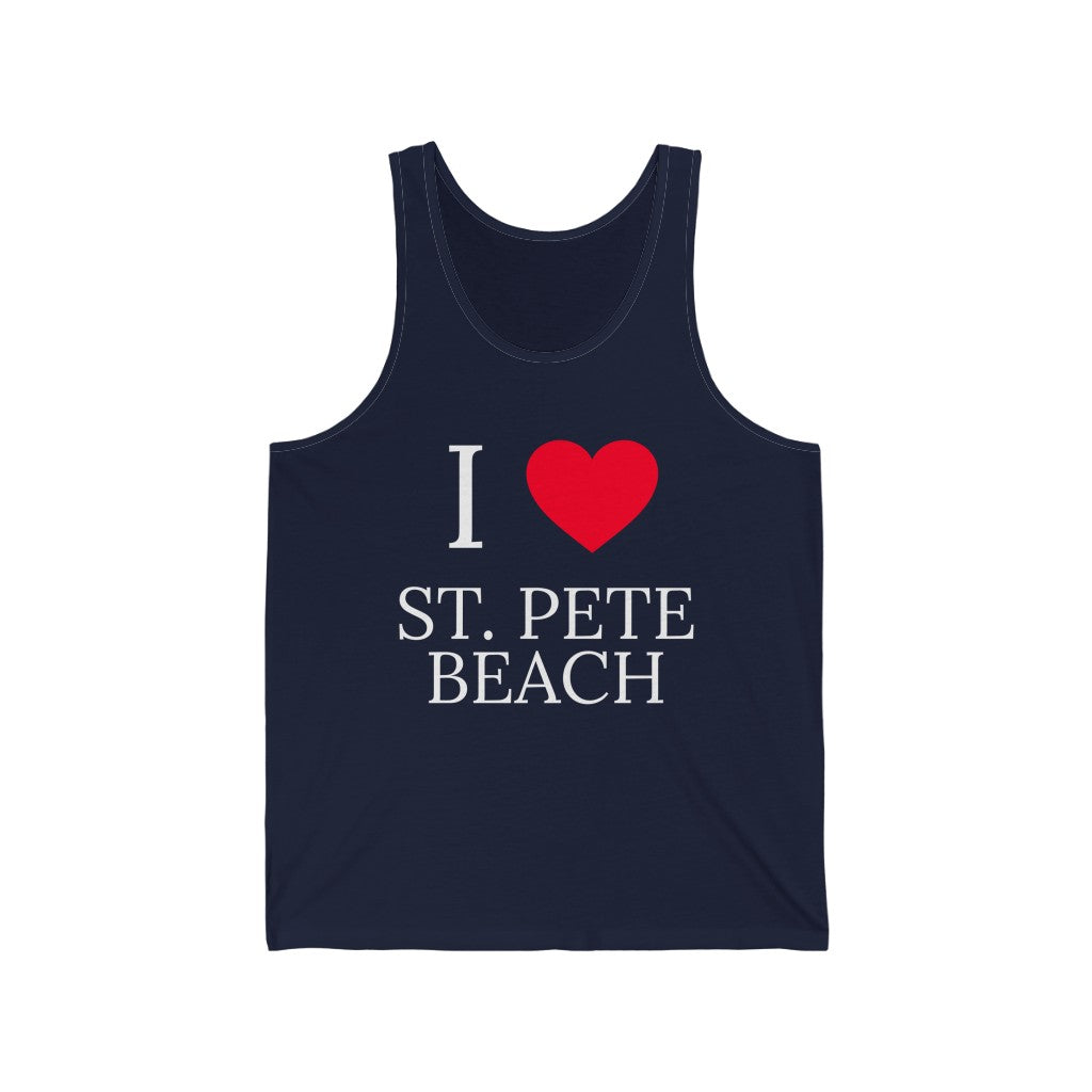 I Love SPB Tank Top - Navy