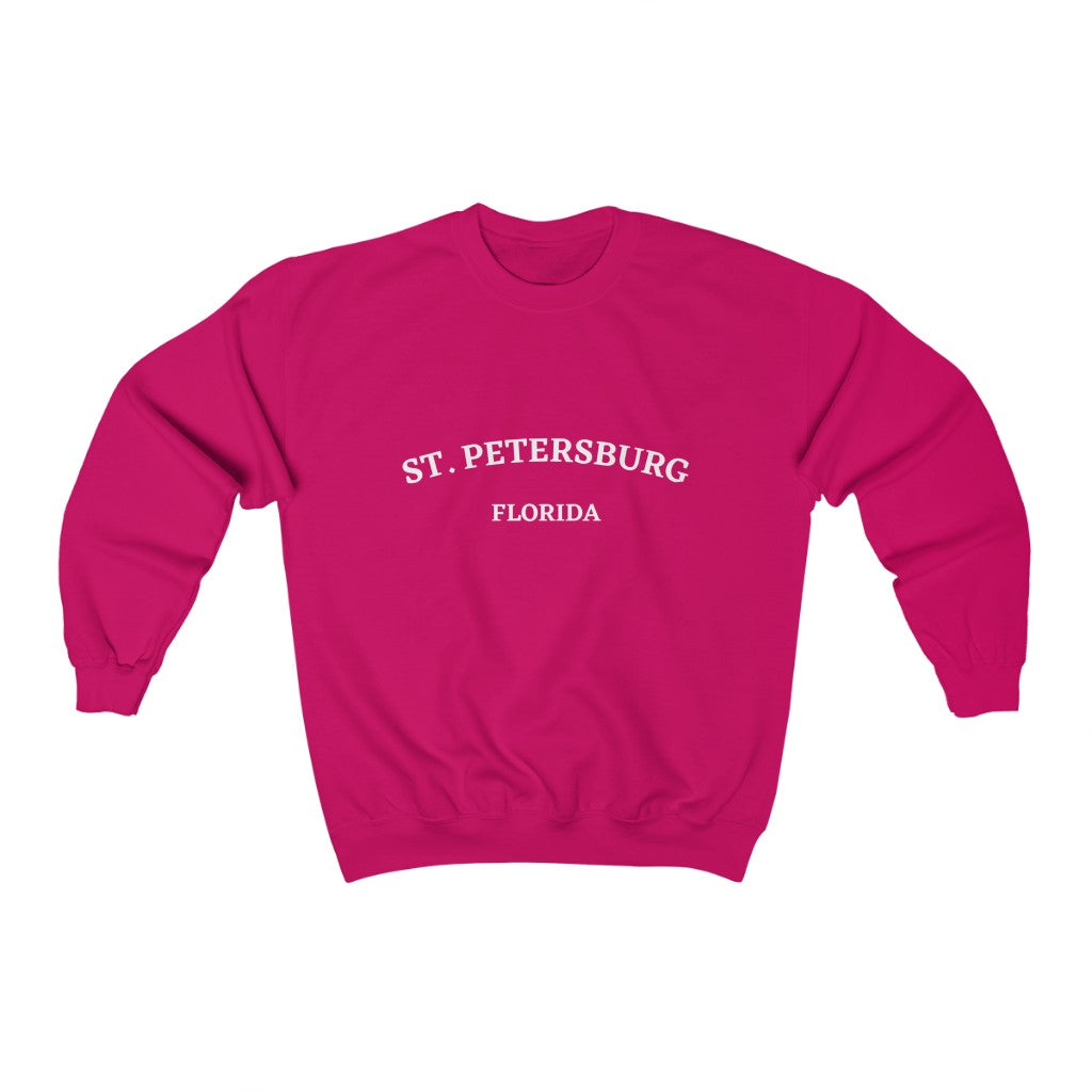 St. Petersburg Arc Crewneck - Magenta Front