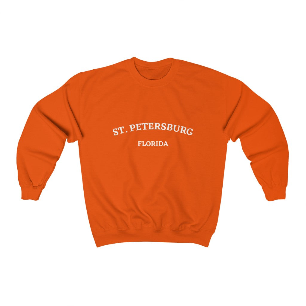 St. Petersburg Arc Crewneck - Orange Front