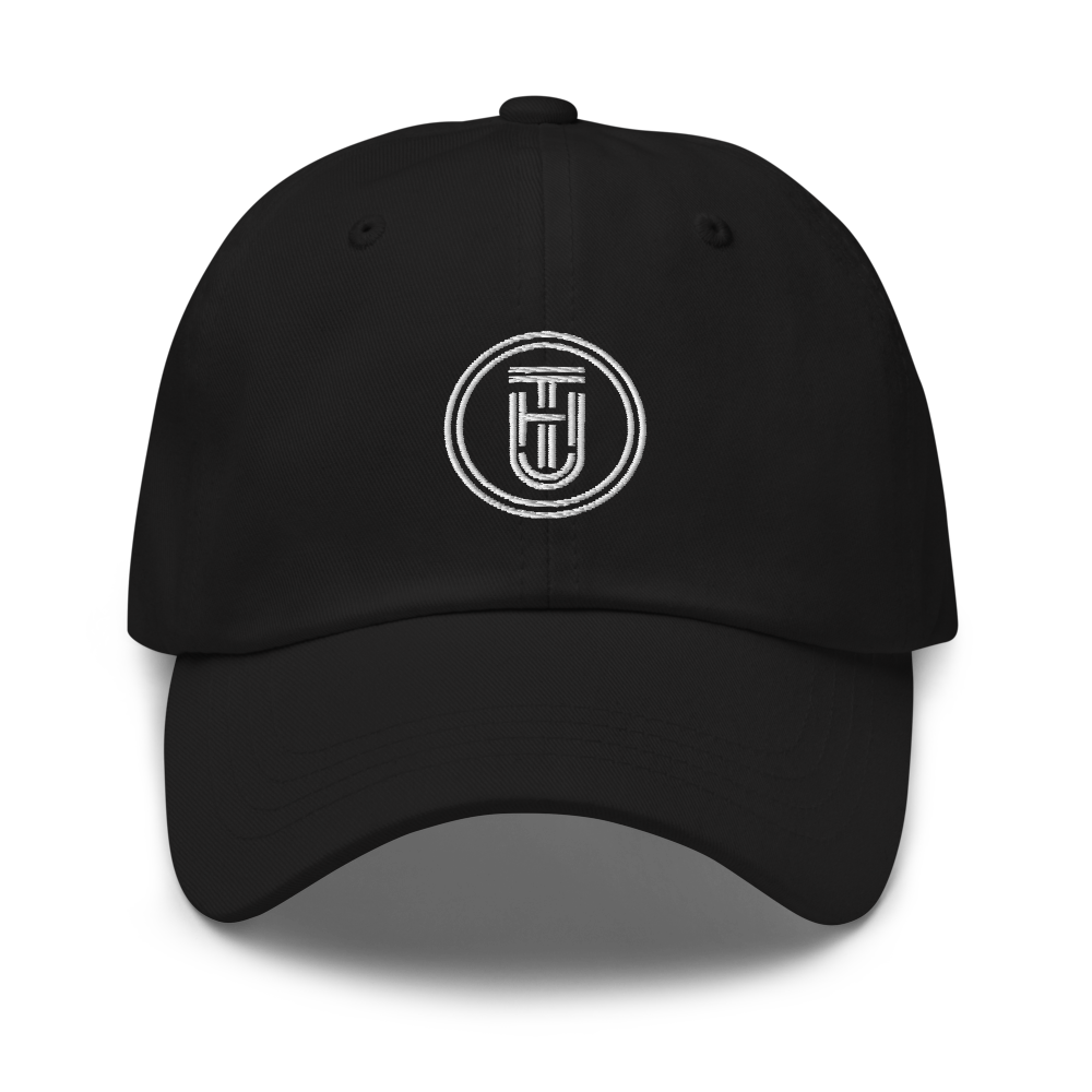Cotton Sports Sun Hat - Black Front