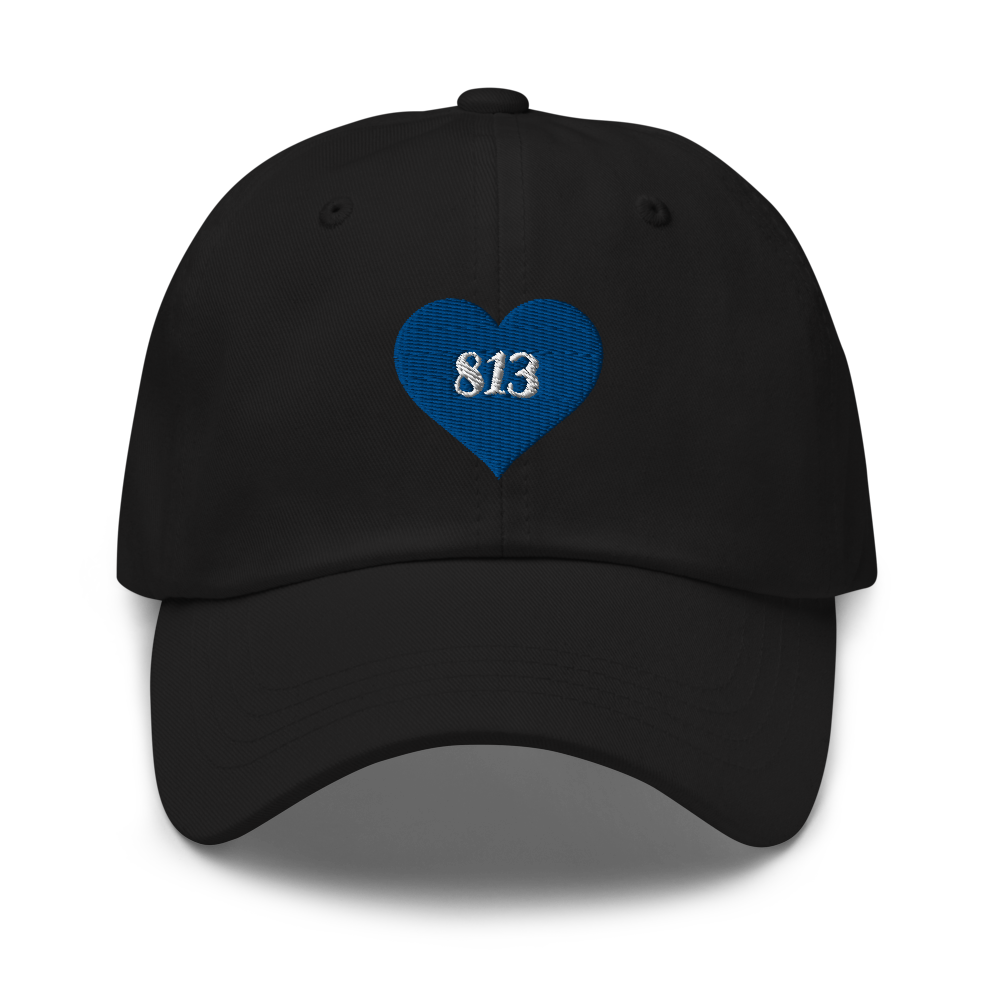 Tampa Bay Area Code Hat - Black Front 