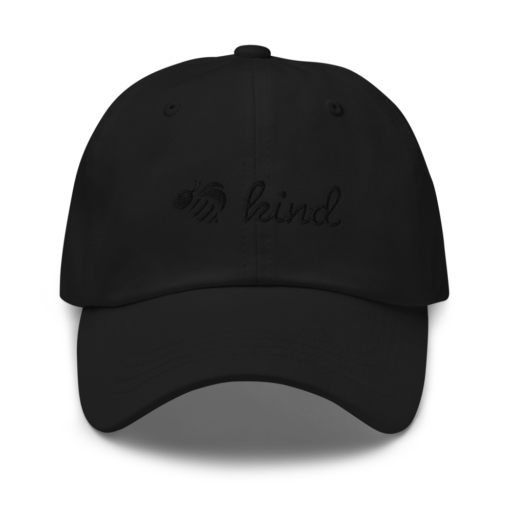 Bee Kind Novelty Hat - Black Front