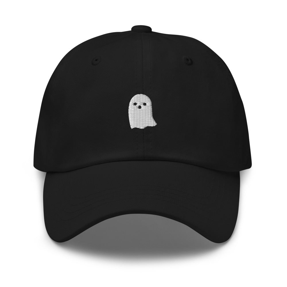 Cute Ghost Icon Series Hat - Black Front
