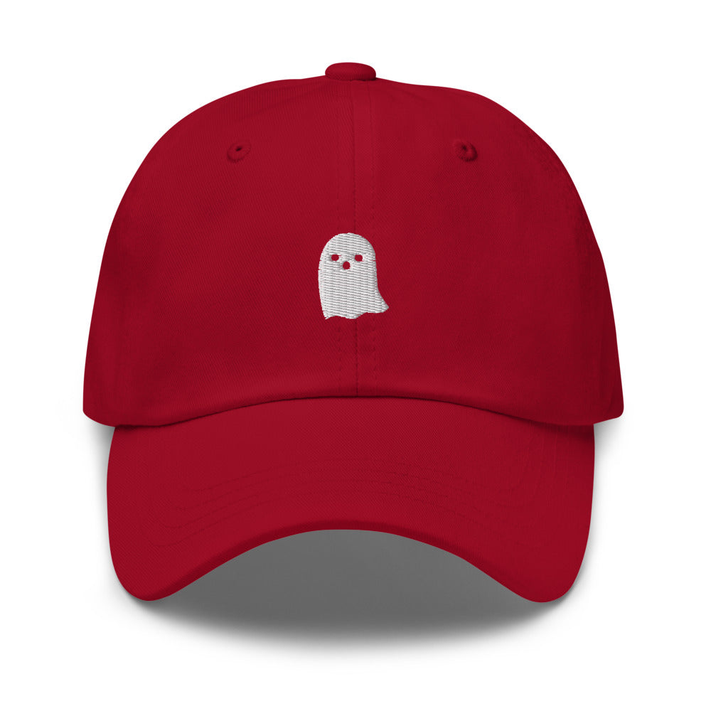 Cute Ghost Icon Series Hat - Red Front