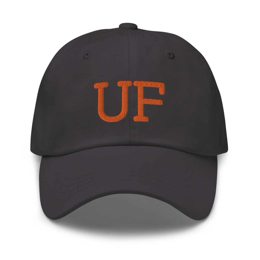 UF Block Sports Hat - Grey Front