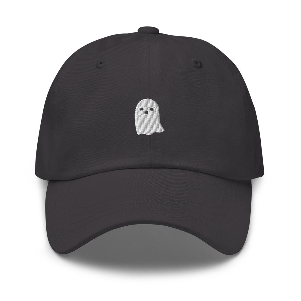 Cute Ghost Icon Series Hat - Grey Front