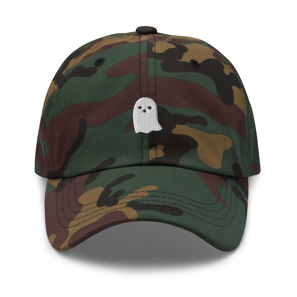 Cute Ghost Icon Series Hat - Camo Front
