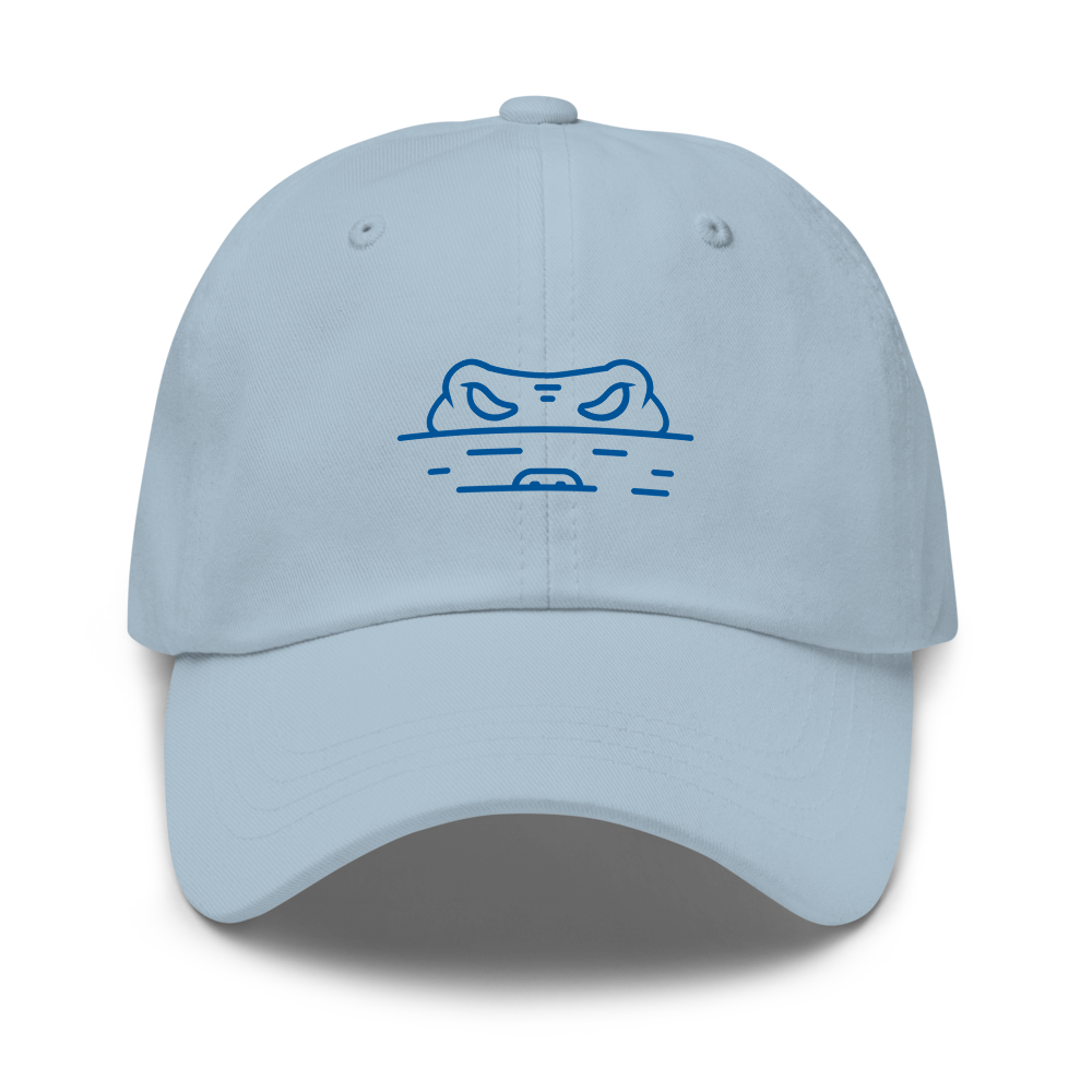 Gator Snout Sports Hat - Light Blue Front