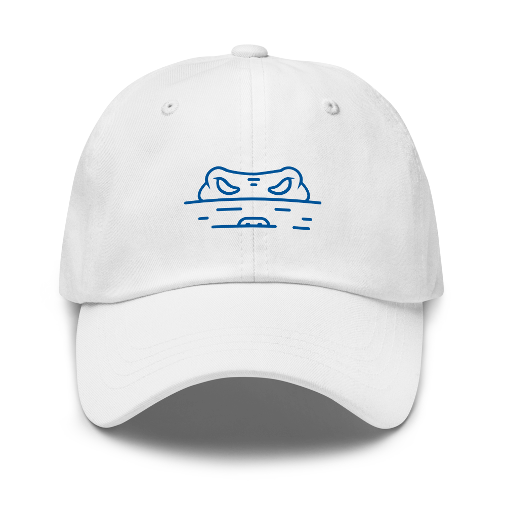Gator Snout Sports Hat - White Front 